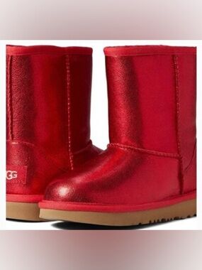 Ugg Metallic Red Boots USA 5